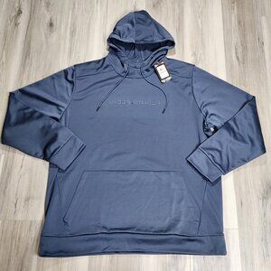 Under Armour Hoodie Men's 3XL Navy Fleece Wordmark New
